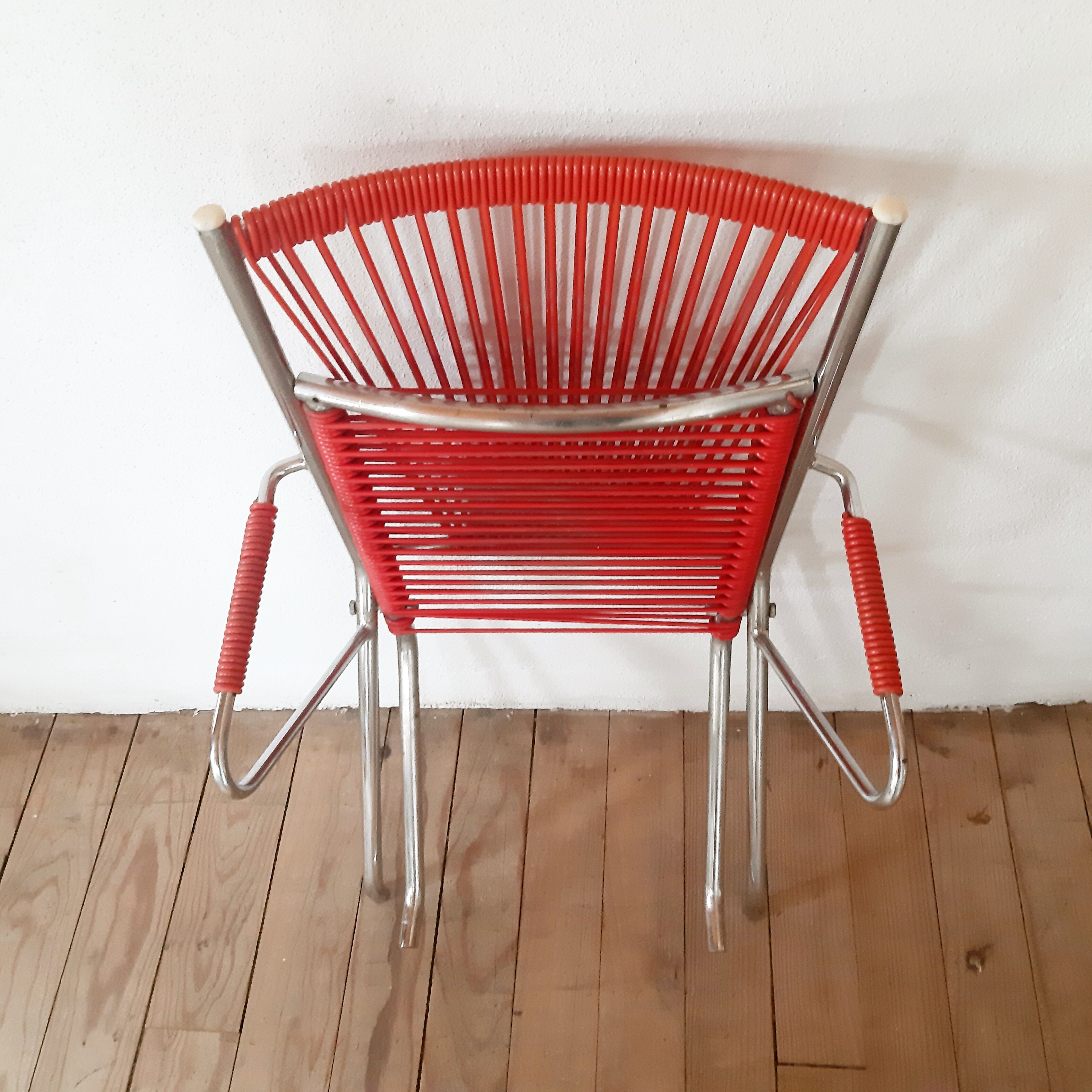 Vintage scoubidou armchair