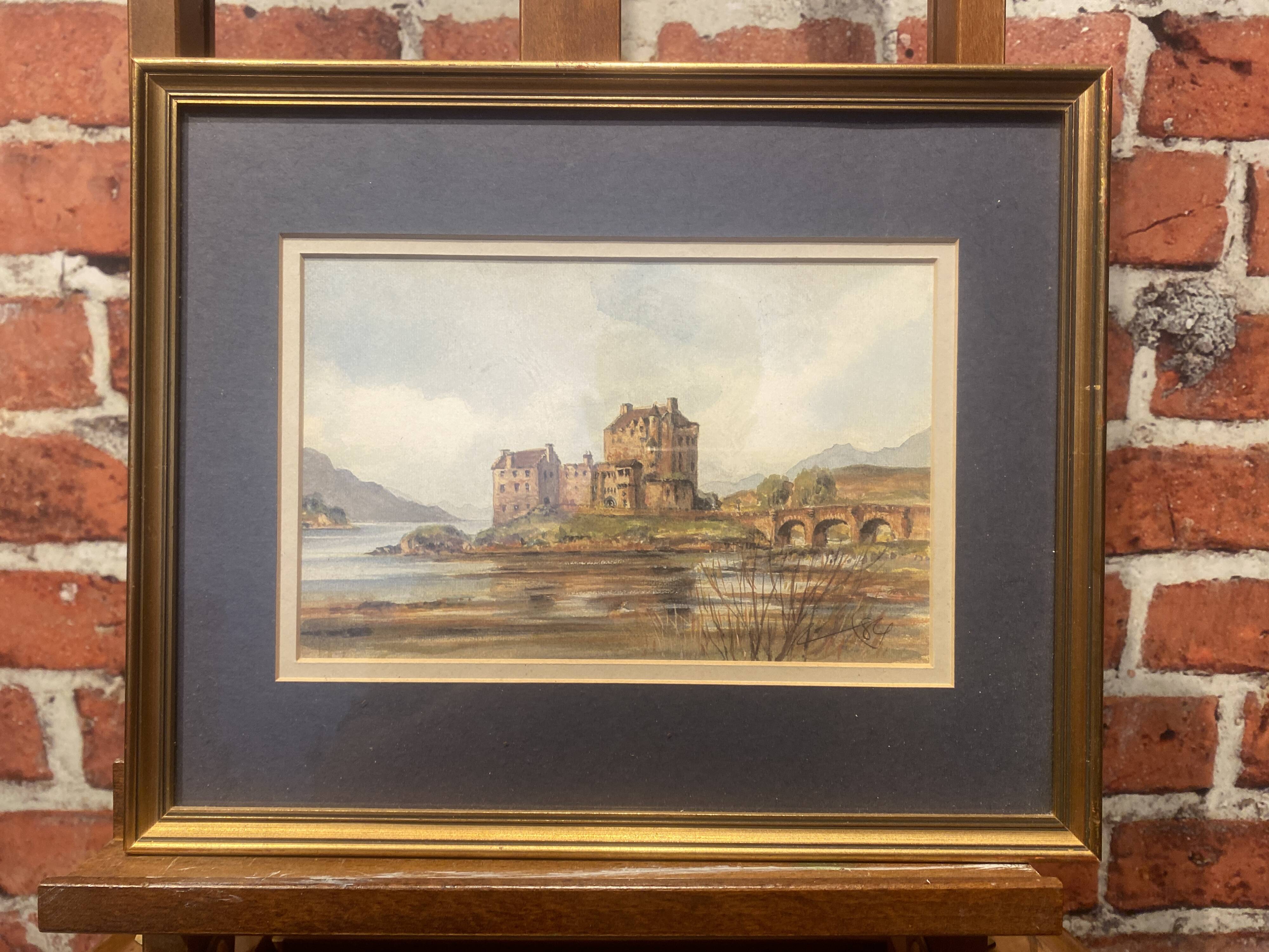 Painting on framed paper