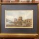 Painting on framed paper