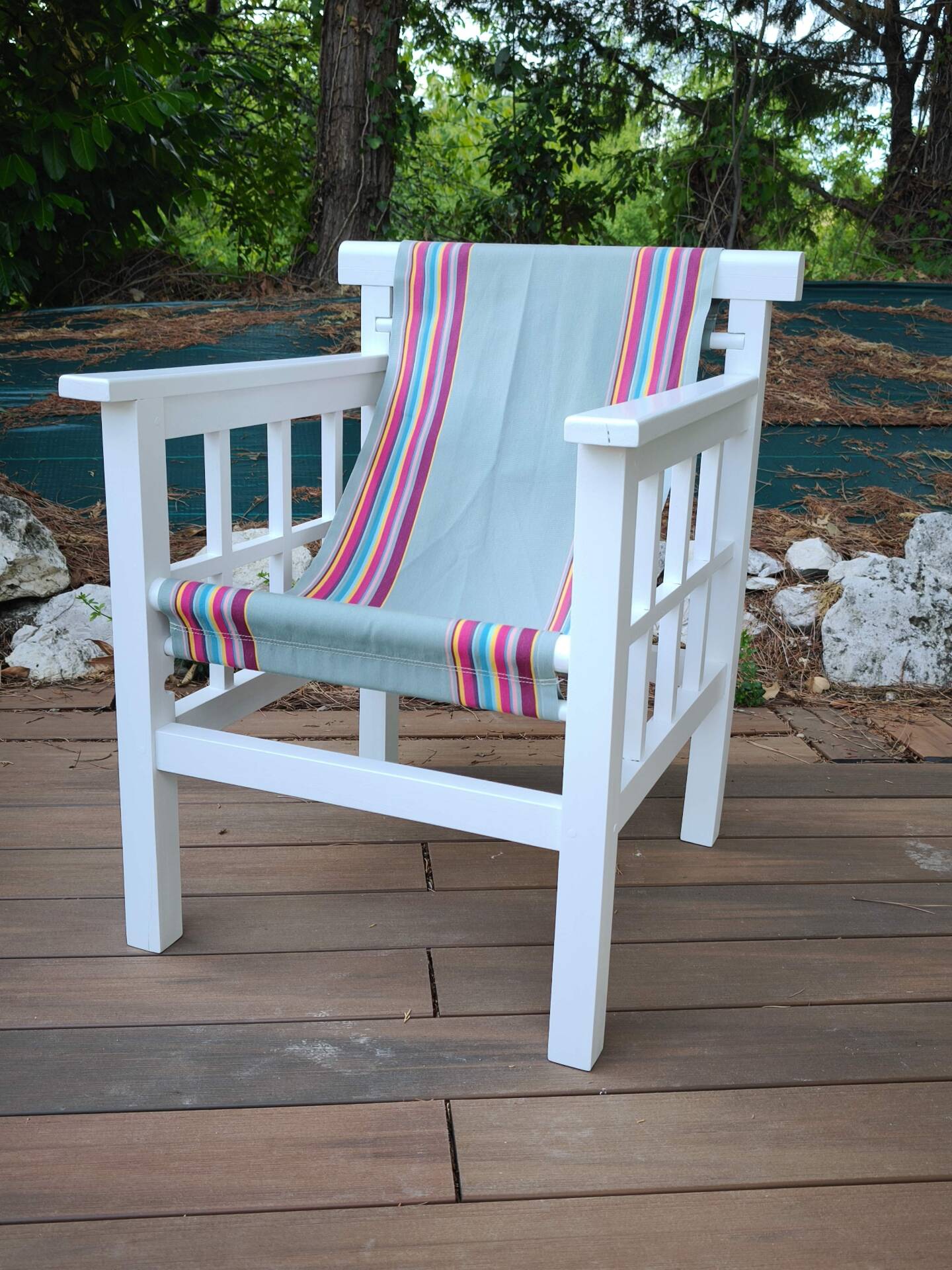Pair of "hammock" armchairs by Robert Mallet Stevens