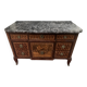 Transition chest of drawers in rosewood and amaranth veneer, 19th century