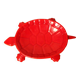 Turtle pocket emptier in enameled red cast iron by Castirone France