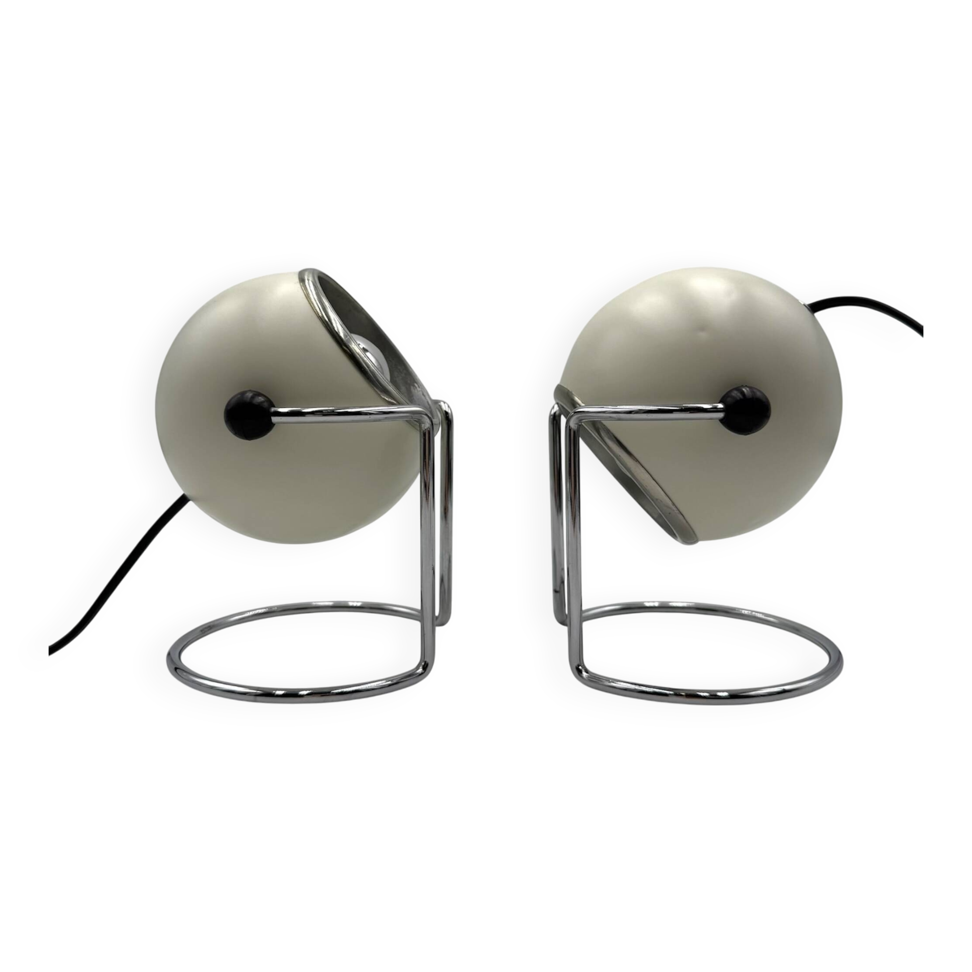 Pair of Vintage Eyeball Lamps Targetti Sankey, 1970s