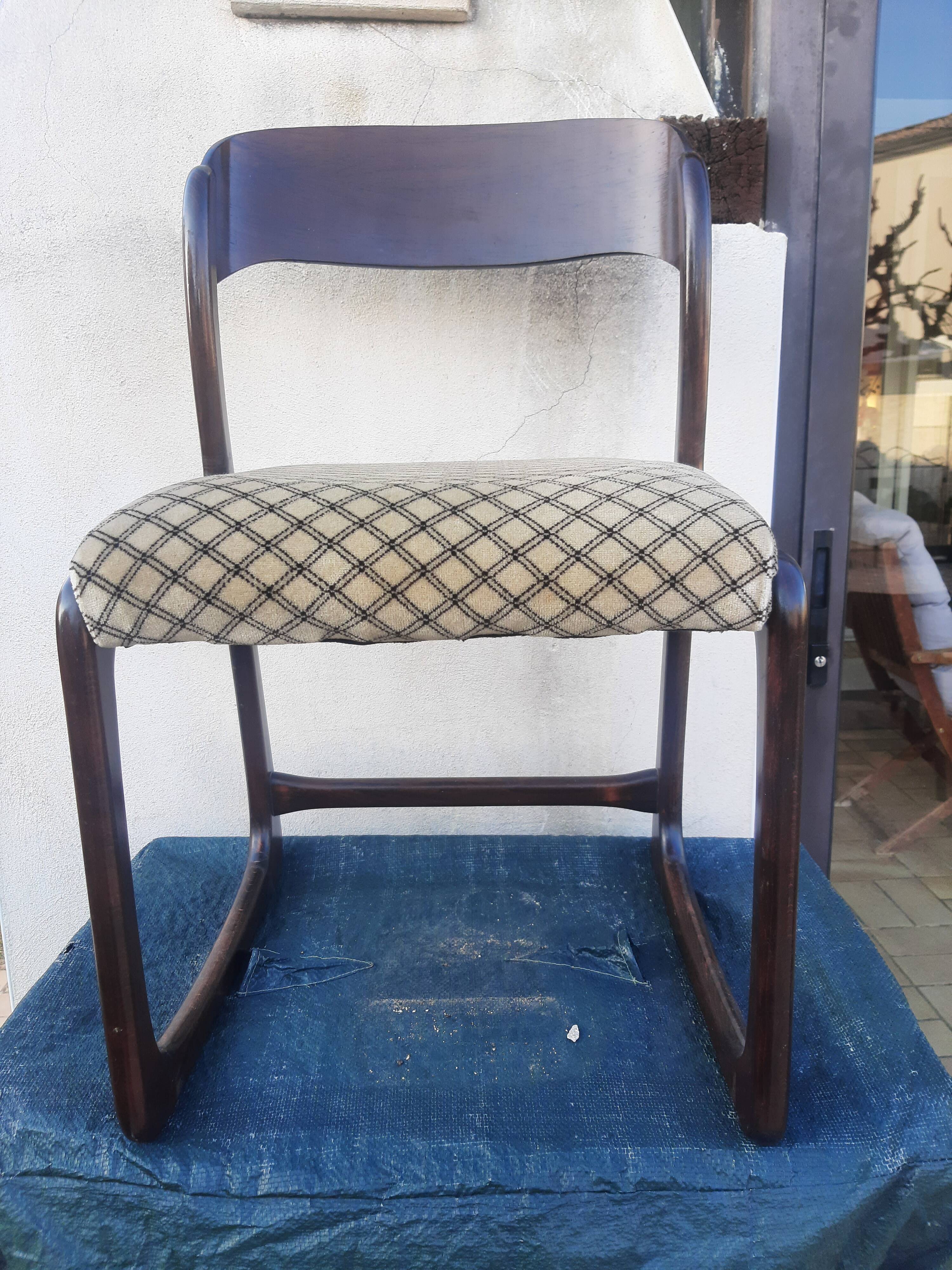 lot of 6 Baumann sled chairs