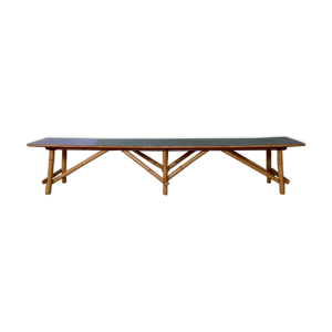 banc en bambou des années