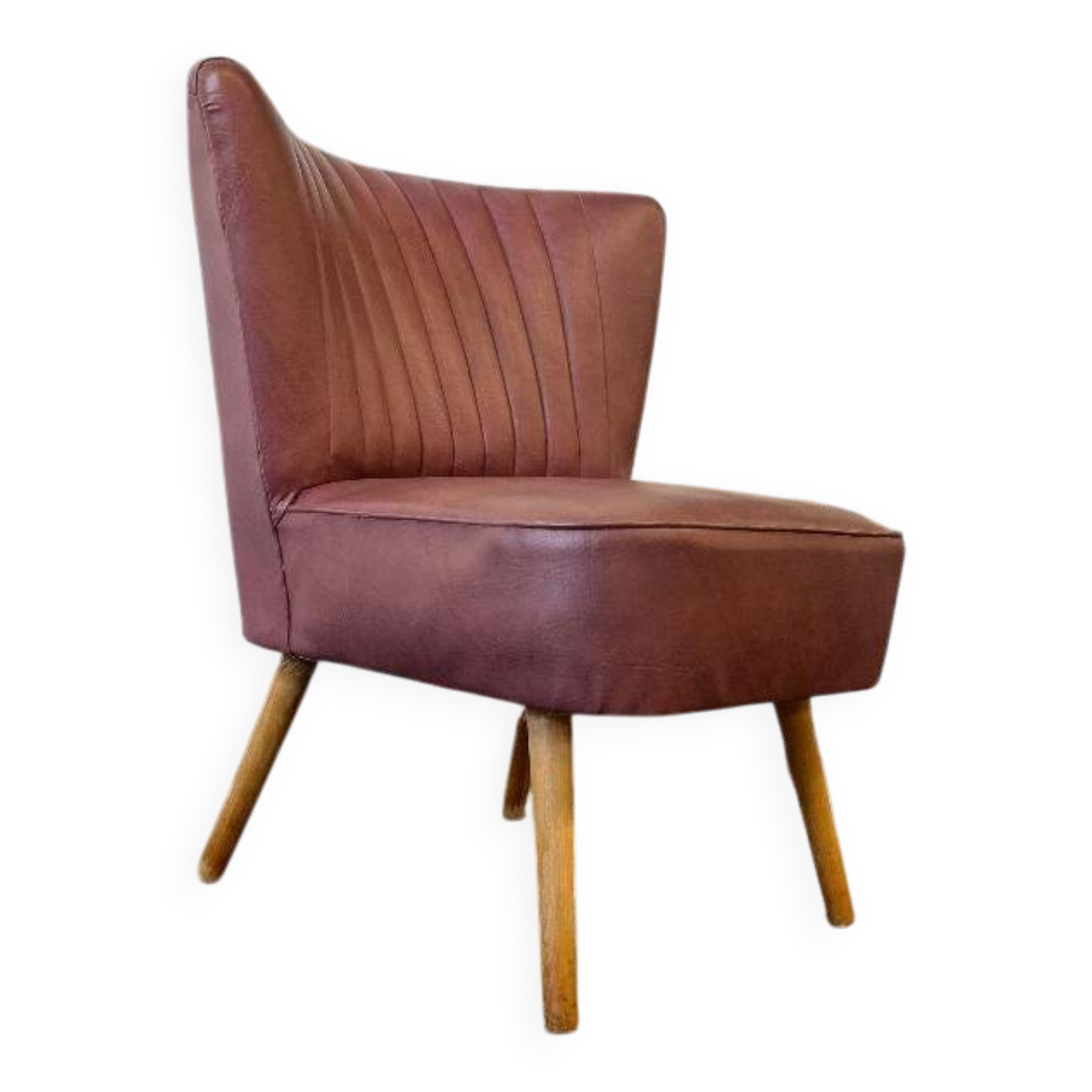 Vintage pink cocktail chair / single chair / retro chair