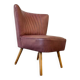 Vintage pink cocktail chair / single chair / retro chair
