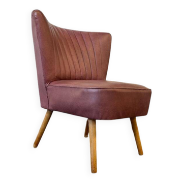 Fauteuil cocktail vintage rose / fauteuil une place / fauteuil rétro