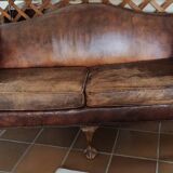 Ancien canapé anglais chesterfield