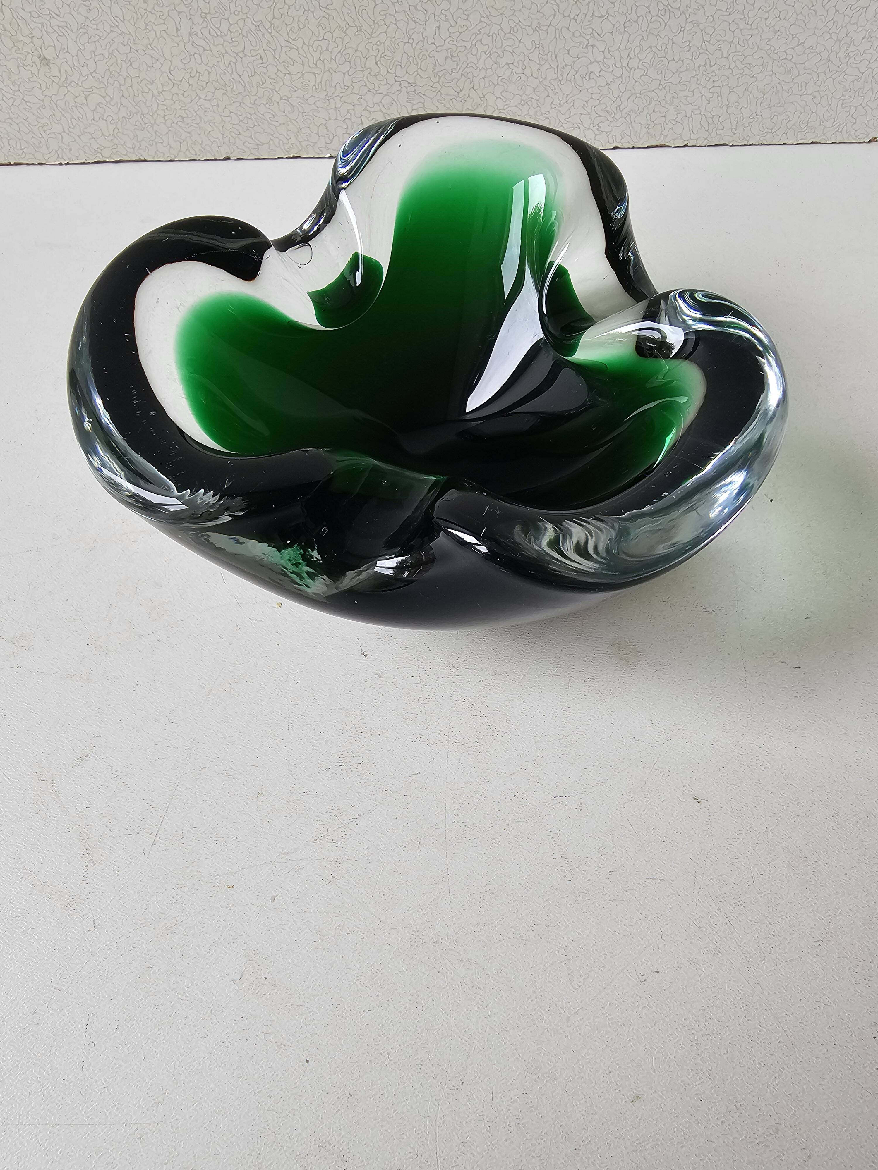 Murano Glass Ashtray Designed by Flavio Poli - 1960s