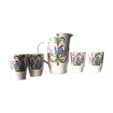 Service carafe vintage glasses villeroy boch
