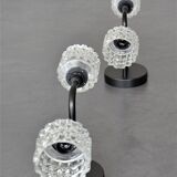Double cut glass wall light