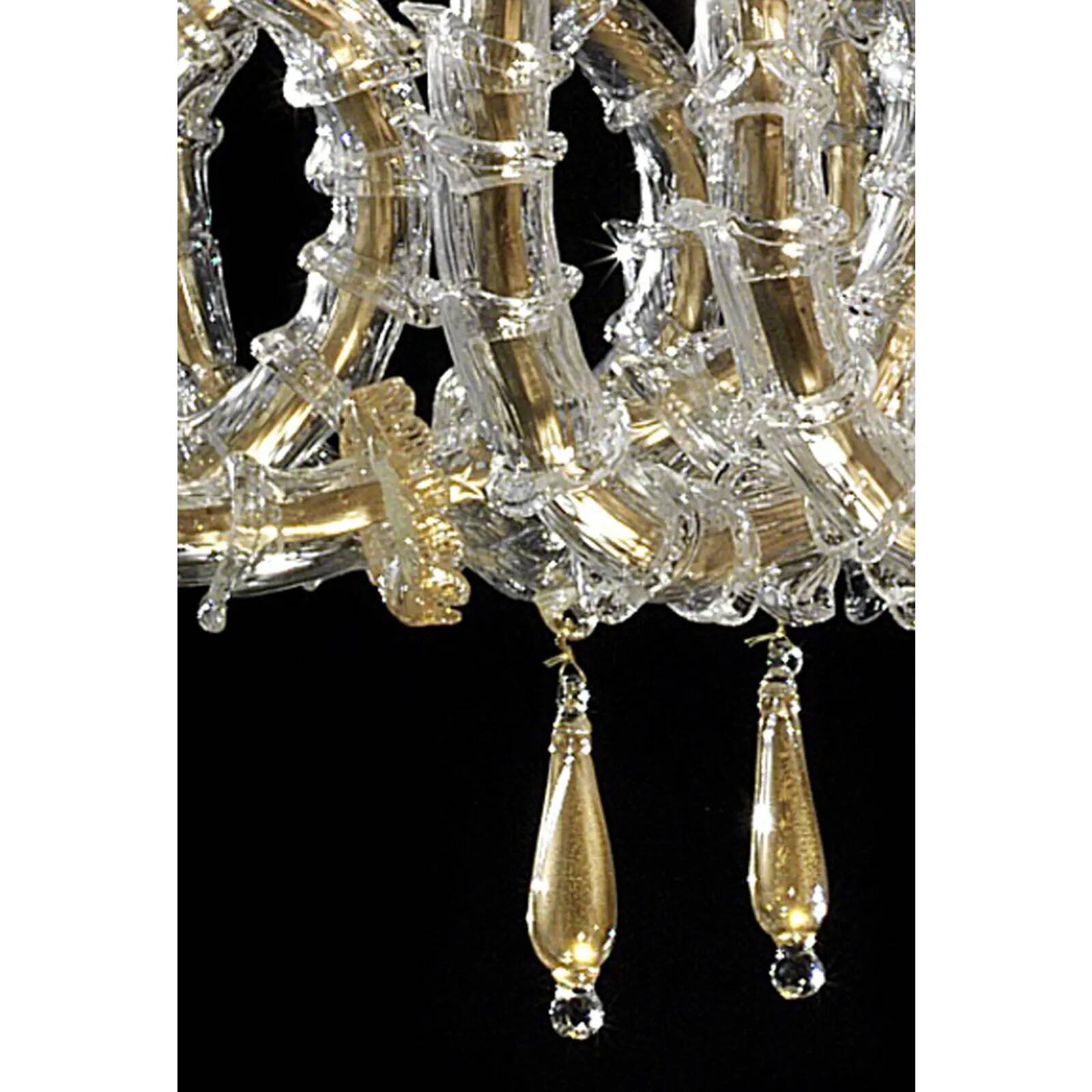 Handcrafted Imperial Venetian Murano Glass Ca’ Rezzonico Chandelier