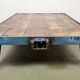 Table basse industrielle bleue, années 1960