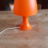 Vintage orange mushroom lamp
