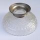 Glass and metal fruit bowl on pedestal, 1930s