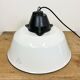 Enamel and cast iron industrial pendant light 1960s