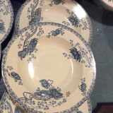 Set of 6 hollow plates royalat sarreguemines