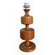 Turned wooden foot lamp from the 70s space age