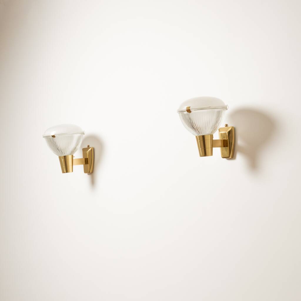 Pair of Stilnovo wall lights - Italy 1950s