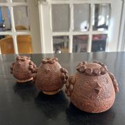 terracotta salt and pepper shaker birds