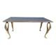 Vintage brass swan coffee table, 1970s