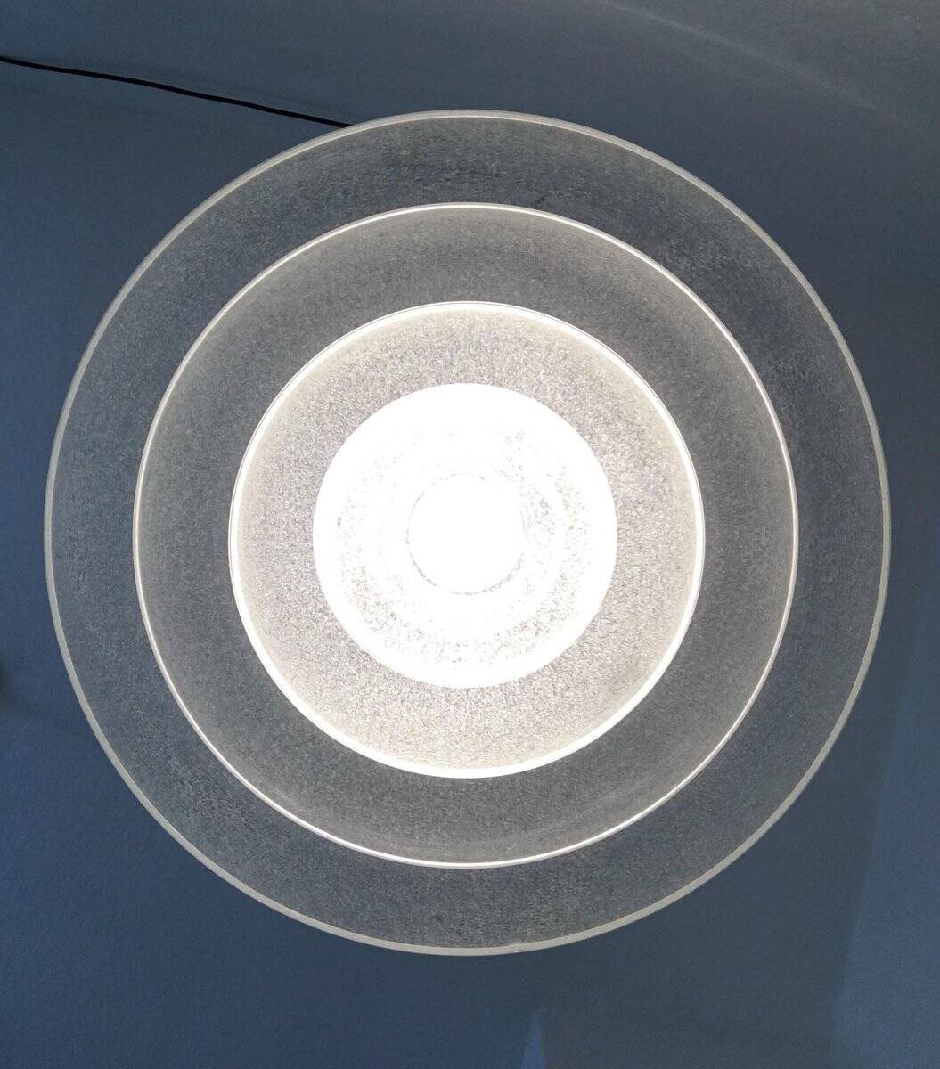 Suspension en Verre LT 338 par Carlo Nason pour Mazzega, Italie 1960
