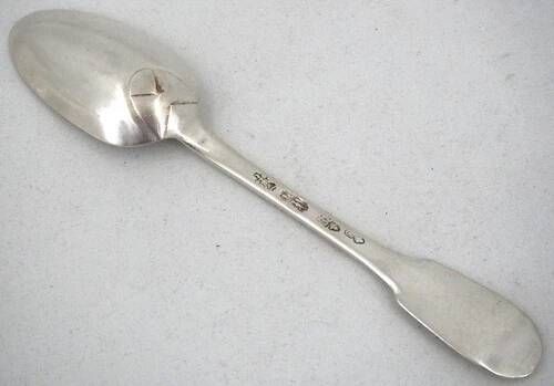 Rare set of 6 silver teaspoons, 18th century, Besançon, Gounot, Uniplat