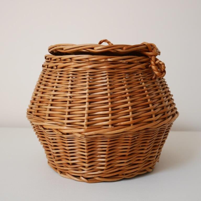 Basket box with lid or pocket tray