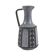Grey ceramic vase, Danish design, 1970s, manufactured by Frank Keramik