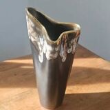 Vintage free-form organic vase - numbered ceramic 1246/23 - mid-century style