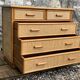 Commode vintage en rotin et osier tressé  1970