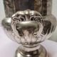 Antique champagne bucket in silver metal medicis shape