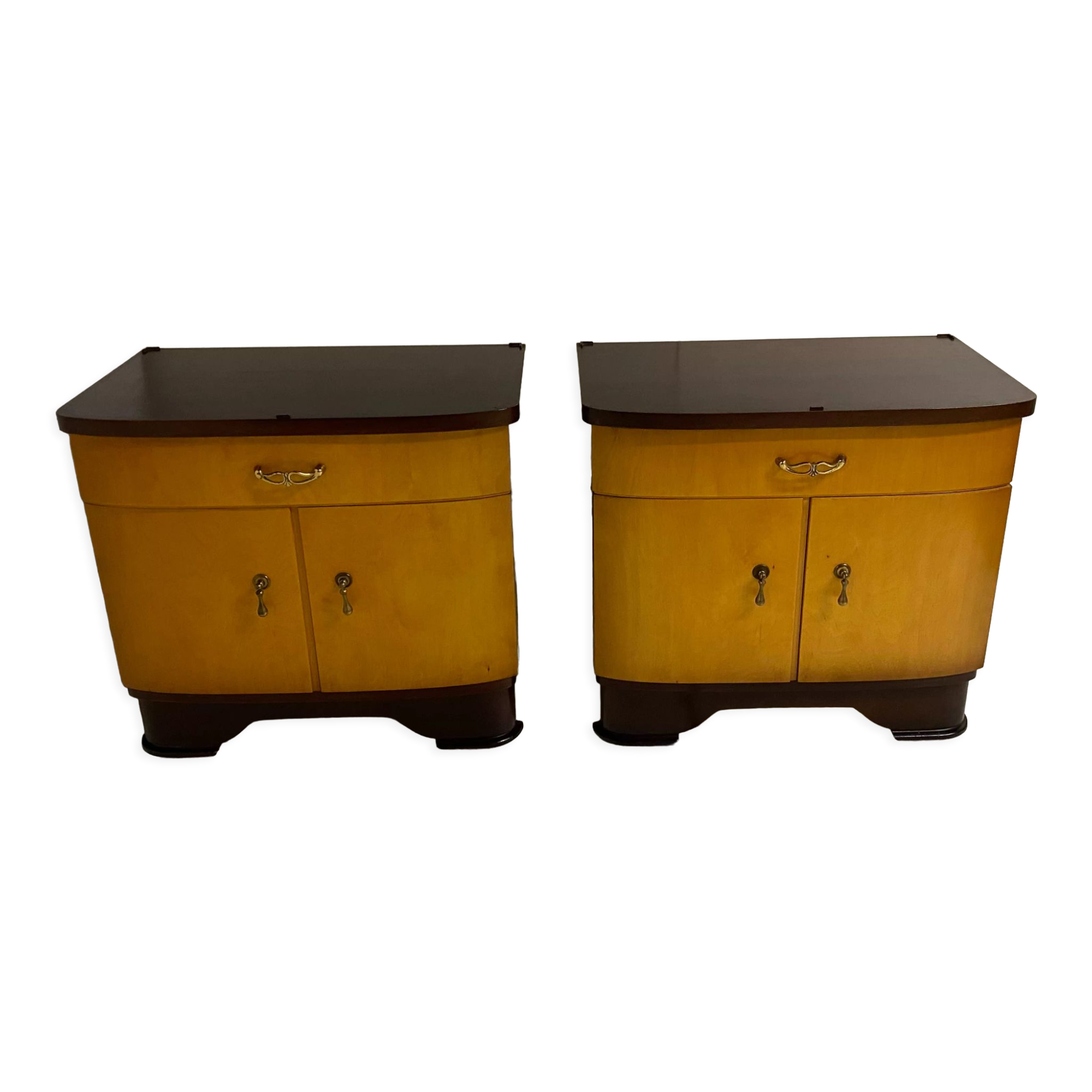 Pair of bedside table art deco