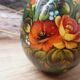 Painted wooden egg