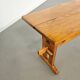 Scandinavian modern solid pinewood benches and dining table, 1970s