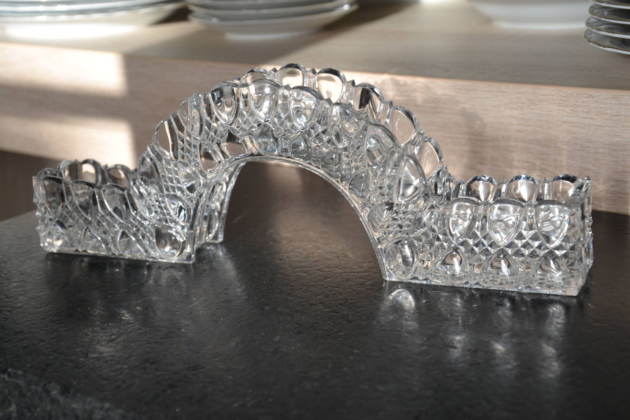 Crystal centerpiece/candle holder