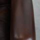 Very beautiful wing chair made of cowhide leather in English style