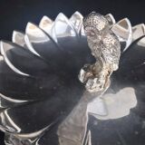 Plat Edwardian avec figurine de chouette  Reed & Barton