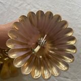 Metal flower chandelier