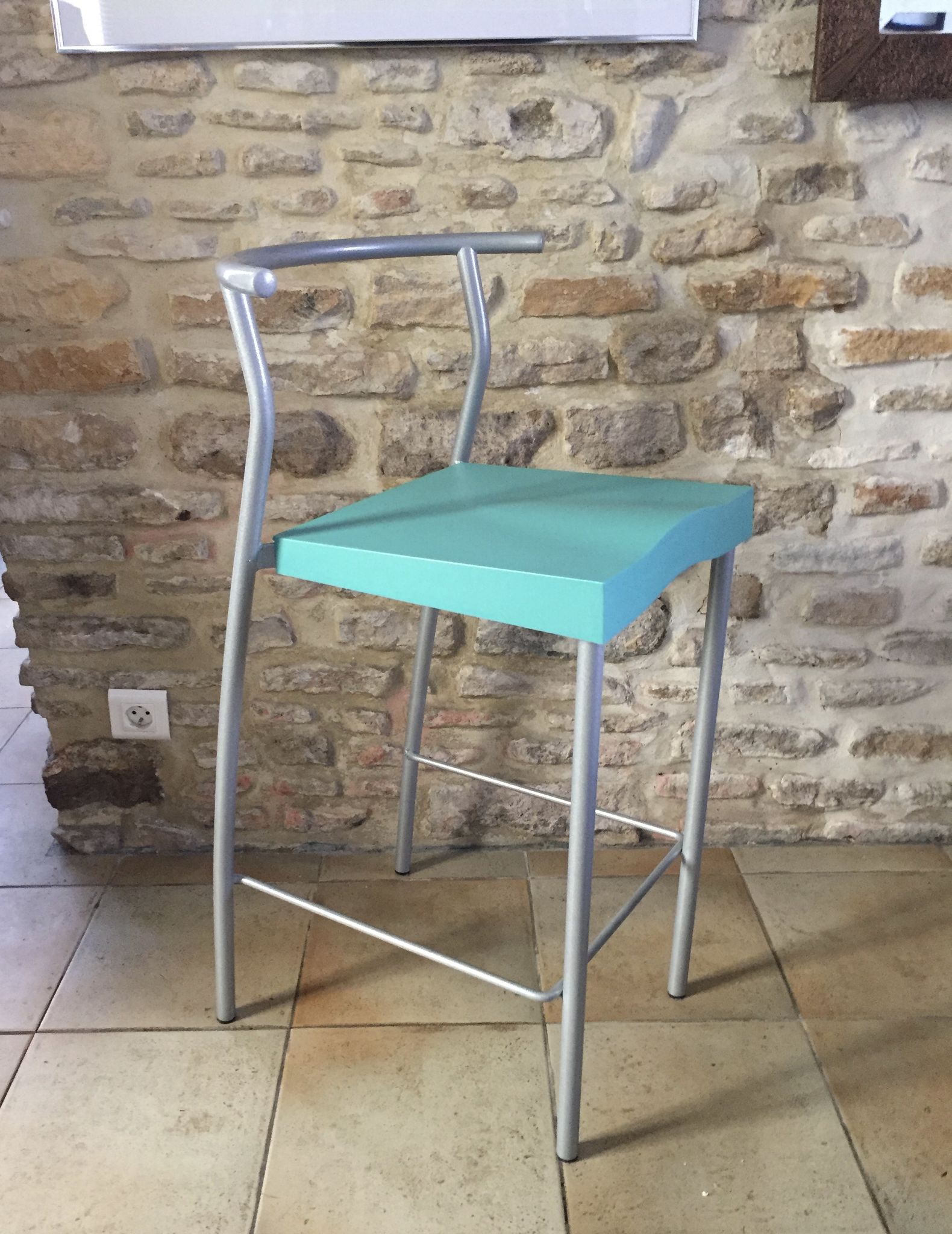 Pair of vintage stools hi glob by Philippe Starck, Kartell