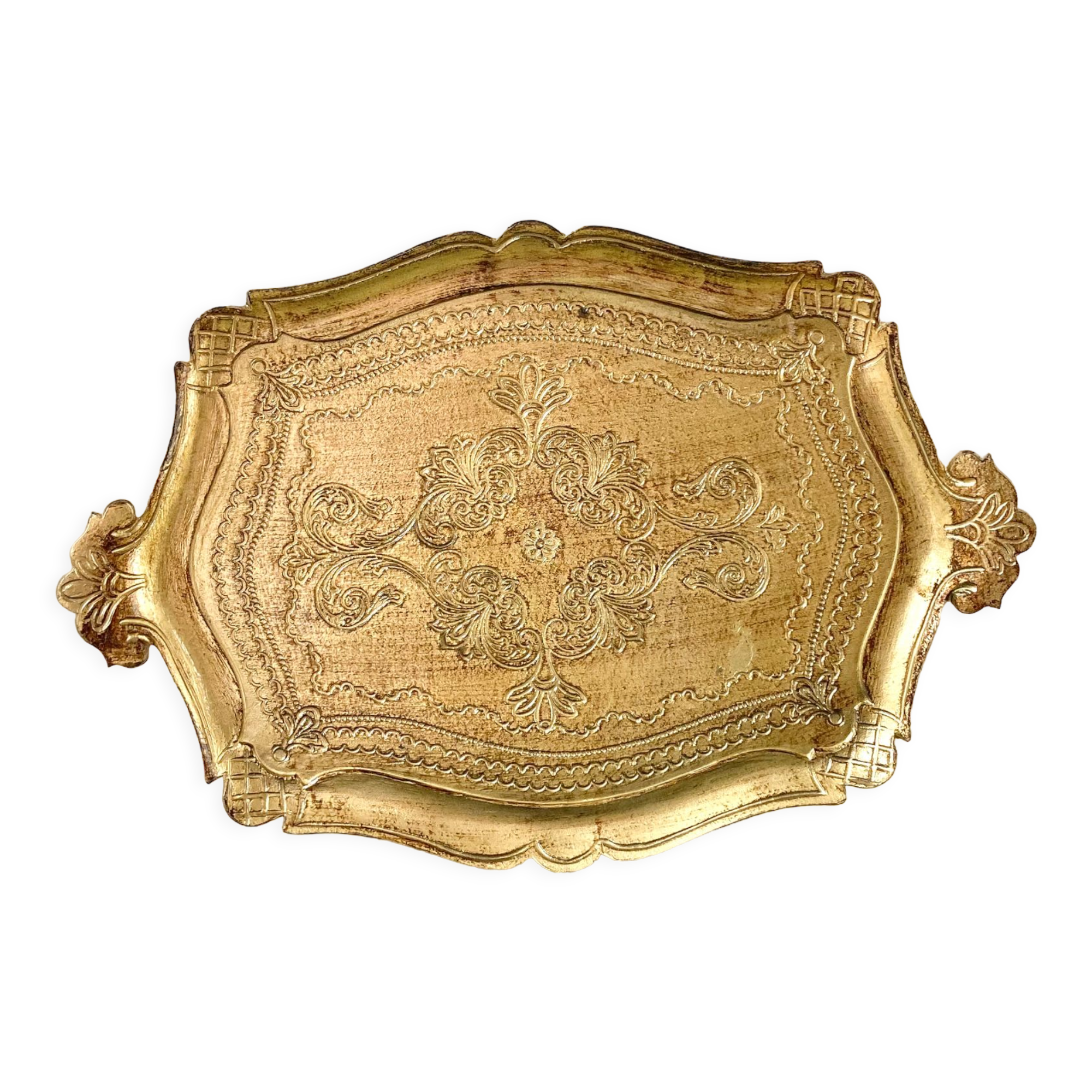 Golden Venetian tray