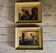 Pair of paintings, animated family scenes, oils on canvas, early 19th century