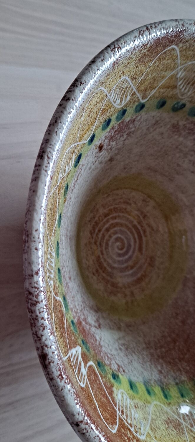 Glazed terracotta bowl