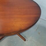 Table ronde extensible baumann en merisier