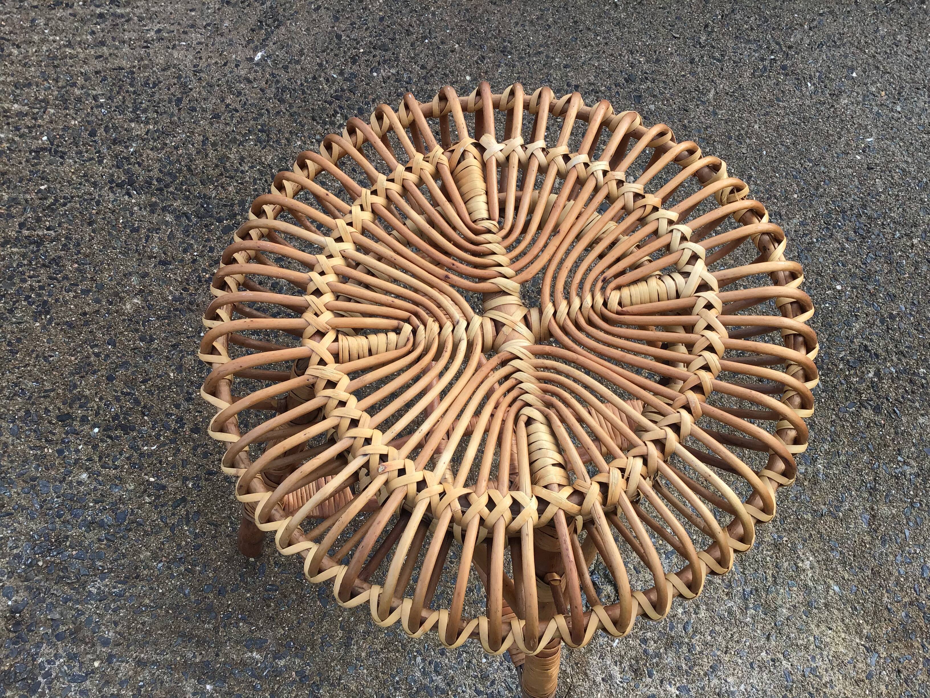 Rattan stool