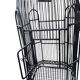 Old black metal birdcage from the early 20th century.