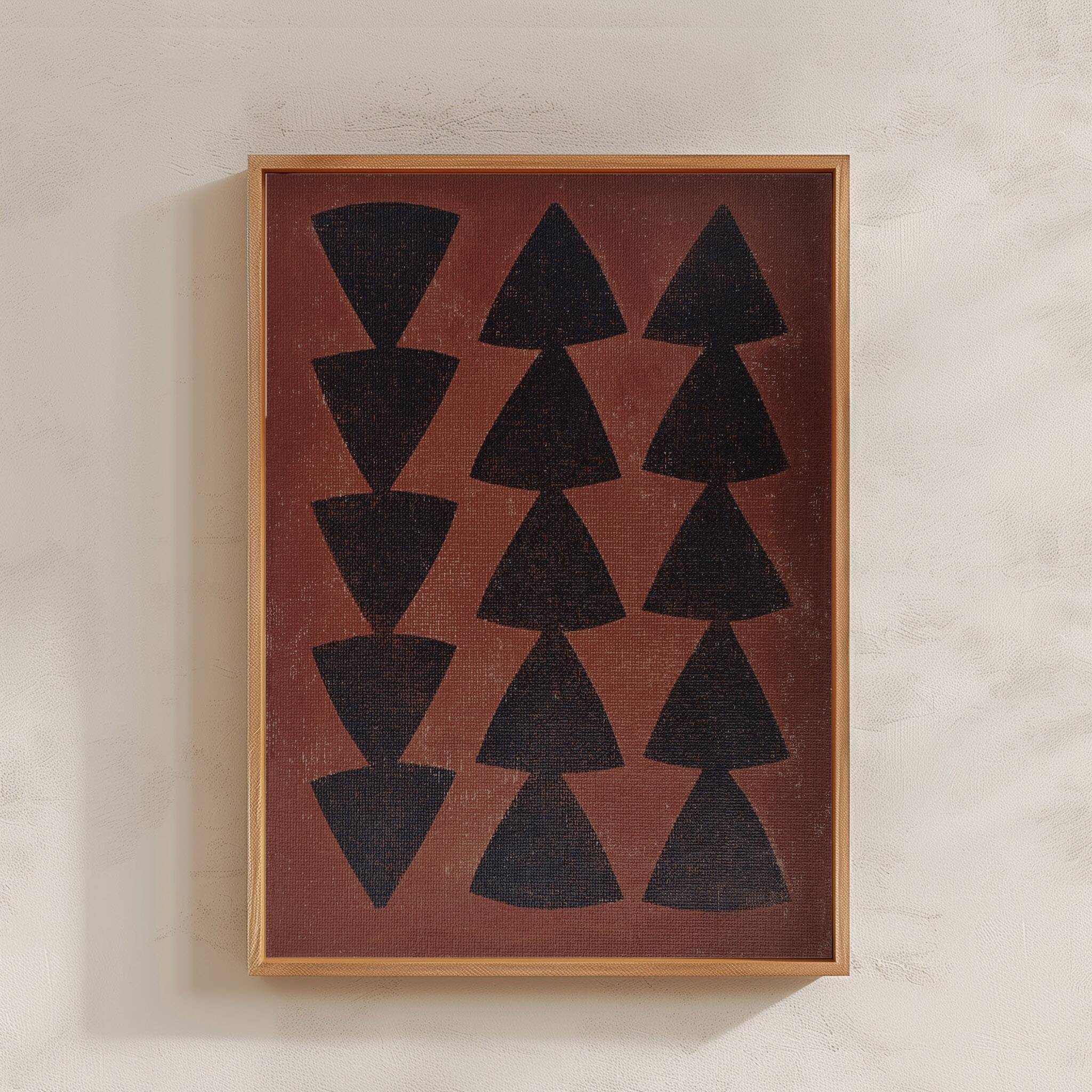 Abstract painting on canvas B231 signed eawy