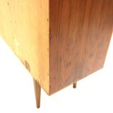 Enfilade scandinave en noyer, Möbelfabrik Linen, Horda, Suède, 1960