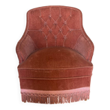 Small pink toad armchair